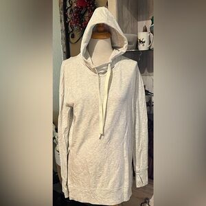 Athleta Off-White Hoodie Sweatshirt size S